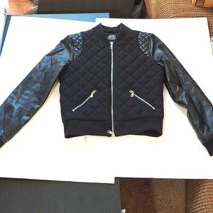 Armani Exchange Kids Embossed  Black Jacket Size XS/TP